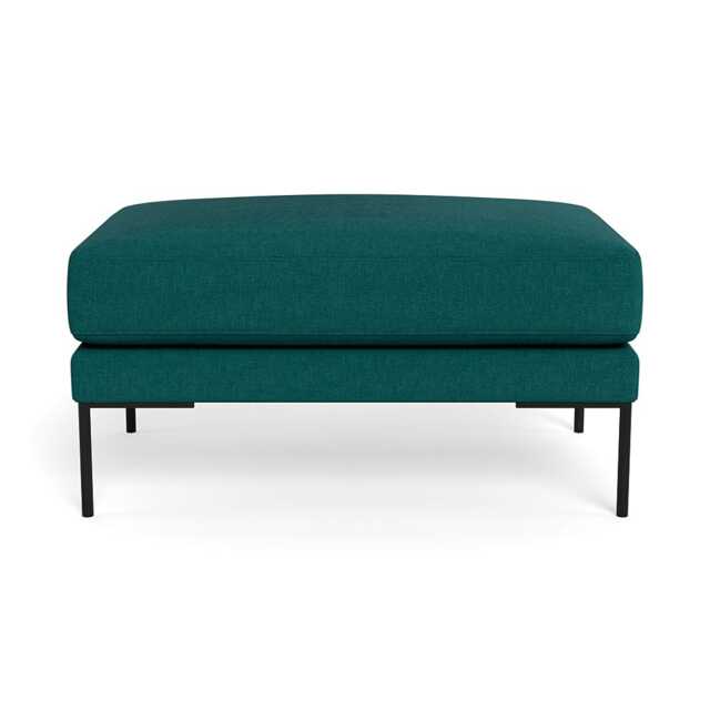 Heal's Torrington Ottoman Brushed Cotton Pine Black Feet - image 1