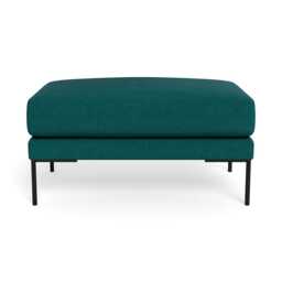 Heal's Torrington Ottoman Brushed Cotton Pine Black Feet - thumbnail 1