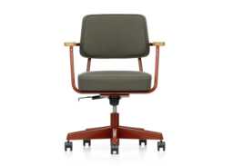 Vitra Fauteuil Direction Pivotant Office Chair Powder Coated Base Volo 02 Dark Grey - thumbnail 1
