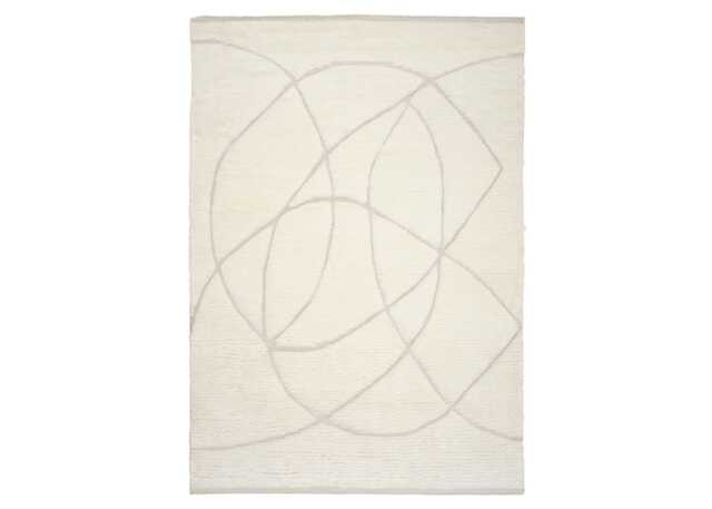 Linie Design Lineal Sweep Rug White 200 x 300cm