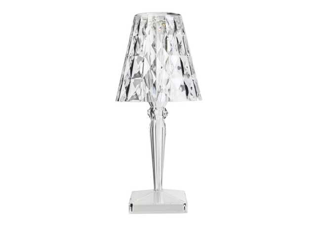 Kartell Big Battery LED Portable Table Lamp Crystal - image 1