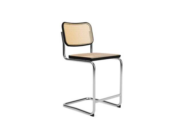 Knoll Cesca Counter Stool in Black Satin