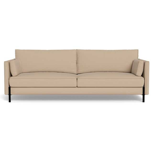 Heal's Tortona 4 Seater Sofa Capelo Linen-Cotton Bamboo Black Feet - image 1