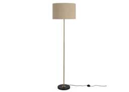 Simple Floor Lamp Black Marble