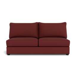 Heal's Tailor Large Armless Unit Capelo Linen-Cotton Etruscan Red Black Feet
