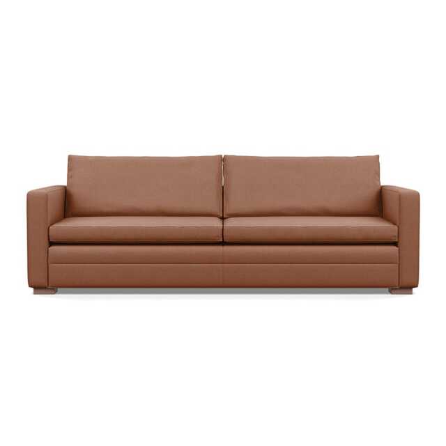 Heal's Palermo 5 Seater Sofa Siena Cotton Clay Walnut Feet