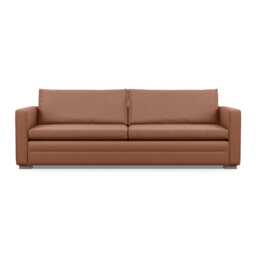 Heal's Palermo 5 Seater Sofa Siena Cotton Clay Walnut Feet