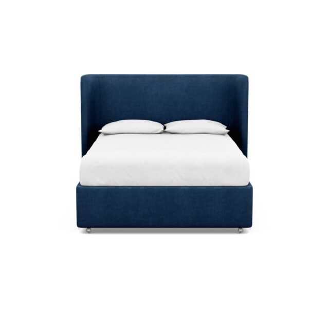 Heal's Monroe Headboard King Capelo Linen-Cotton Ink Spot