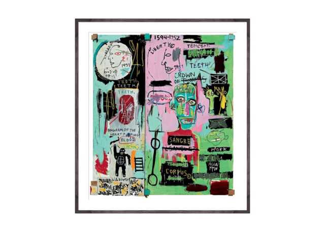 KING & MCGAW Jean Michel Basquiat In Italian 1983 Framed Print - image 1
