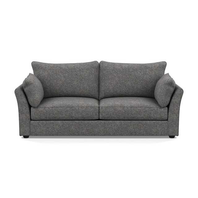 Heal's Tailor 4 Seater Sofa Melton Wool Shale Black Feet
