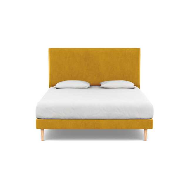 Heal's Newman Headboard Super King Smart Luxe Velvet Canary