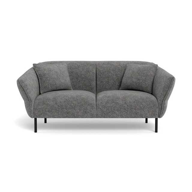 Heal's Alto 2 Seater Sofa Melton Wool Shale Black Feet