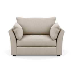Heal's Tailor Loveseat Broad Weave Putty Black Beech Feet