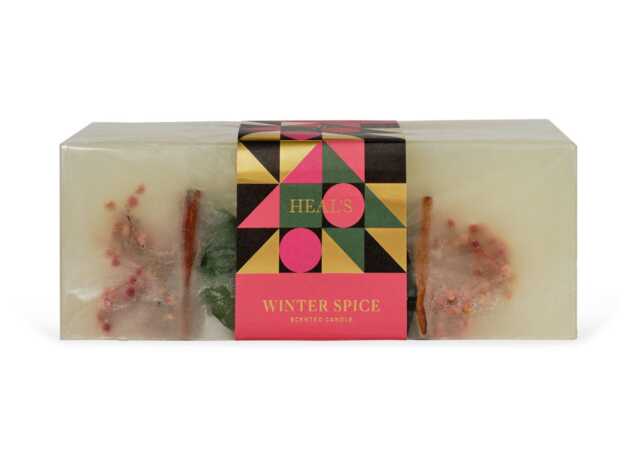 Heal's Winter Spice Scented Botanical Brick Candle