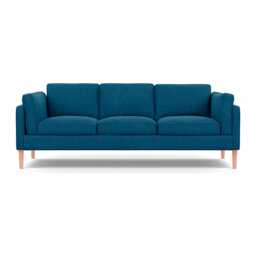 Heal's Sonno 4 Str Sofa St Moritz Wool Teal 149 Natural Feet - thumbnail 1