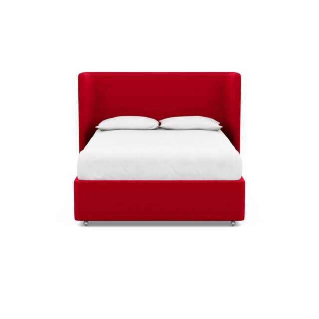 Heal's Monroe Headboard King Melton Wool Red Oxide