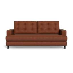 Heal's Mistral 3 Seater Sofa Smart Luxe Velvet Tawny Black Feet - thumbnail 2