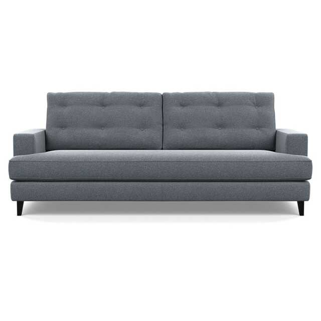 Heal's Mistral 4 Seater Sofa Textured Boucle Steel Black Feet