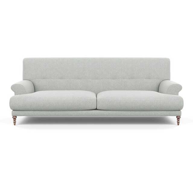 Scp Oscar 3 Seater Informal Sofa Melton Wool Limestone Walnut Feet - image 1