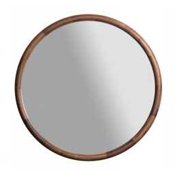 Porada Giove Round Wall/Floor Mirror Walnut - thumbnail 2