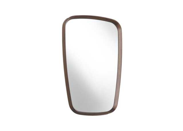 Porada Mix 1 Rectangular Wall Mirror Canaletta Walnut