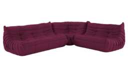 Ligne Roset Togo Modular Corner Alcantara Aubergine
