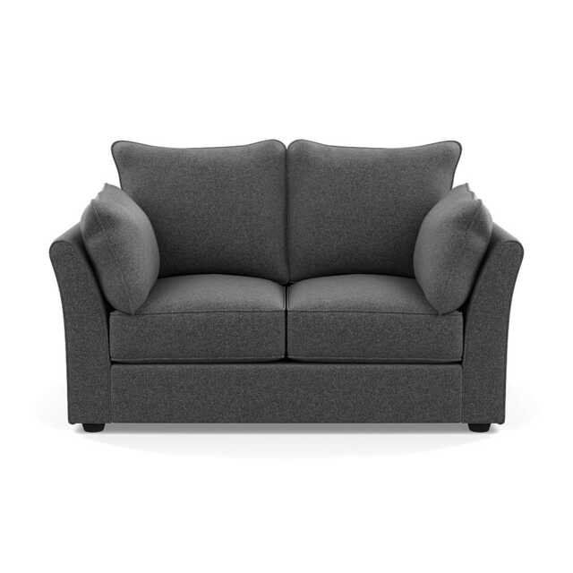 Heal's Tailor 2 Seater Sofa Melton Wool Granite Black Feet - image 1