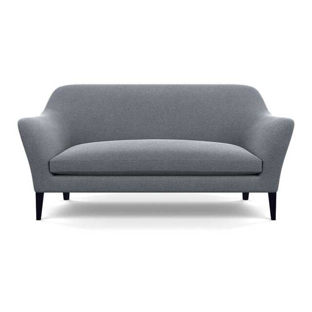 Heal's Wallis 3 Seater Sofa Boucle Steel Black Painted Oak Feet