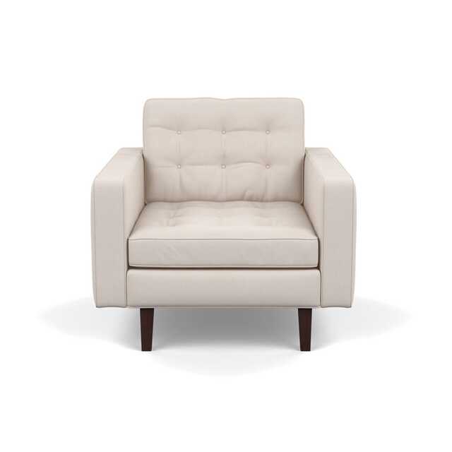 Heal's Hepburn Armchair Siena Cotton Natural Black