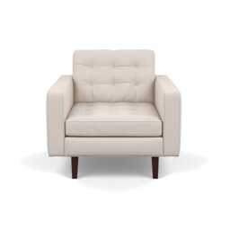 Heal's Hepburn Armchair Siena Cotton Natural Black