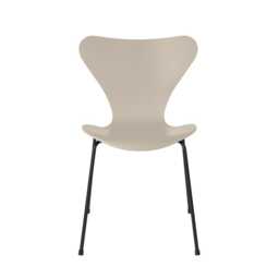 Fritz Hansen Series 7 Chair Coloured Ash Light Beige Black Legs - thumbnail 2