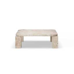 New Works Atlas Coffee Table Unfilled Travertine 82 x 82cm - thumbnail 2