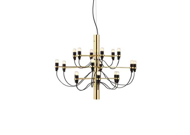 Flos 2097/18 Chandelier Clear Bulbs Polished Brass - image 1