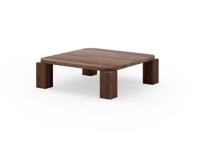 New Works Atlas Coffee Table Fumed Oak 82 x 82cm