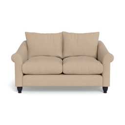 Heal's Devon 2 Seater Capelo Linen-Cotton Bamboo Black Feet