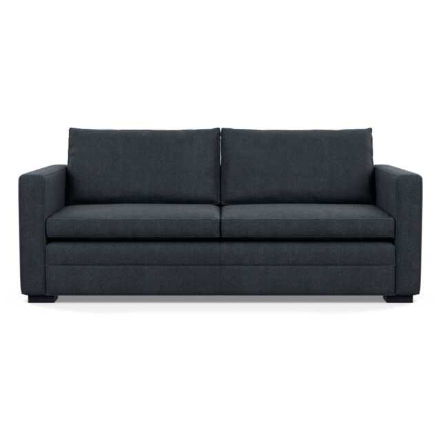 Heal's Palermo 3 Seater Sofa St Moritz Wool Grey 160 Black Feet