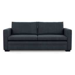 Heal's Palermo 3 Seater Sofa St Moritz Wool Grey 160 Black Feet