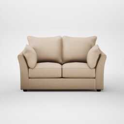 Heal's Tailor 2 Seater Sofa Smart Cotton Linen Rice Walnut Stained Feet - thumbnail 1