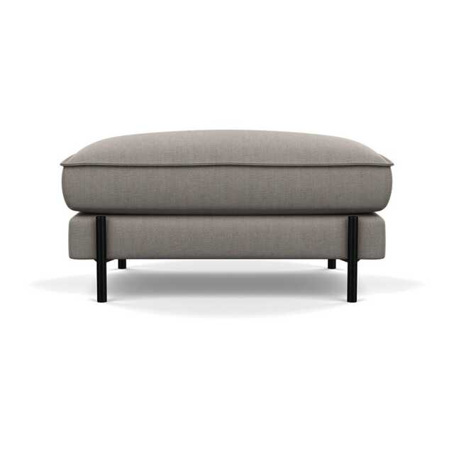 Heal's Tortona Footstool Broad Weave Pebble - image 1