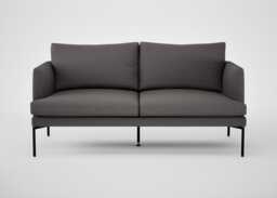 Heal's Matera 2 Seater Sofa Loop Boucle Taupe Black Feet