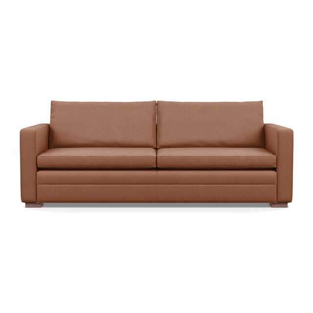 Heal's Palermo 4 Seater Sofa Siena Cotton Clay Walnut Feet