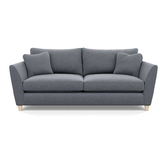 Heal's Torino 4 Seater Sofa Boucle Steel Natural Feet