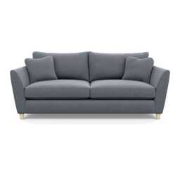 Heal's Torino 4 Seater Sofa Boucle Steel Natural Feet