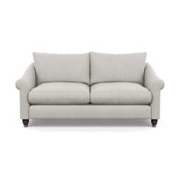 Heal's Devon 3 Seater Sofa Capelo Linen-Cotton Sea Salt Walnut Stained Feet