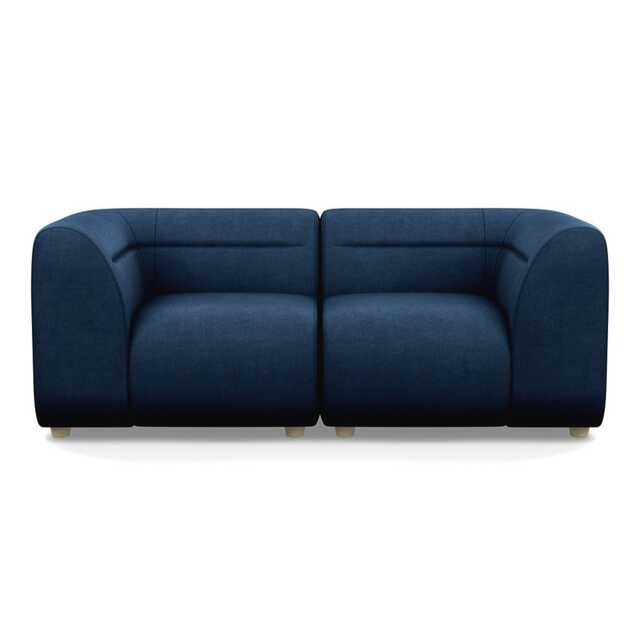Heal's Lilli 2 Seater Sofa Capelo-Linen Inkspot Natural Beech Feet - image 1