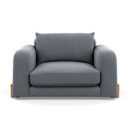 Heal's Nuvola Loveseat Boucle Steel Natural Oak Feet