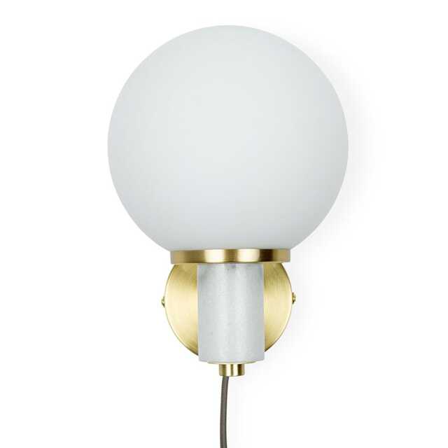 Heal's Globe Wall Light White Marble