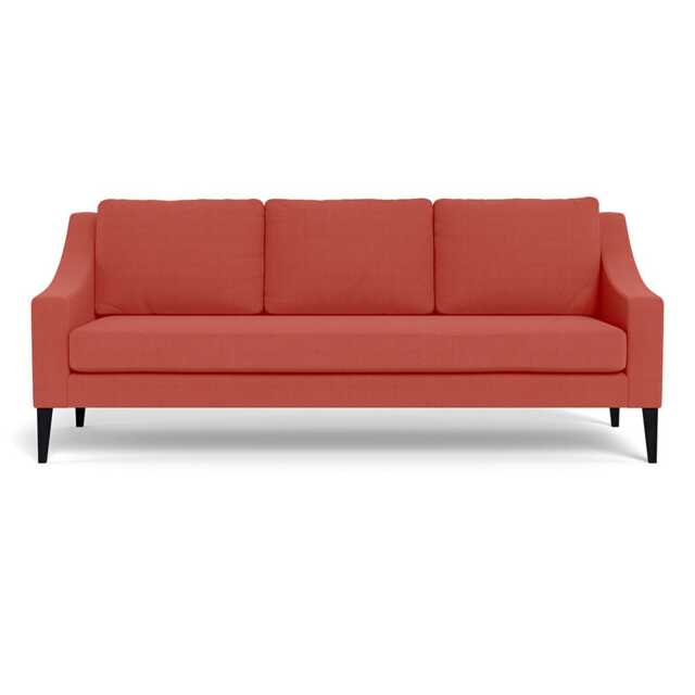 Heal's Richmond 4 Seater Sofa Linen Grenadine Black Feet
