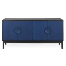 Heal's Tinta Sideboard Green Stain Frame Blue Stain Doors - thumbnail 2