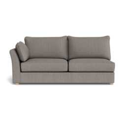 Heal's Tailor Large Left Hand Facing Corner Unit Broad Weave Pebble Natural Feet - thumbnail 1